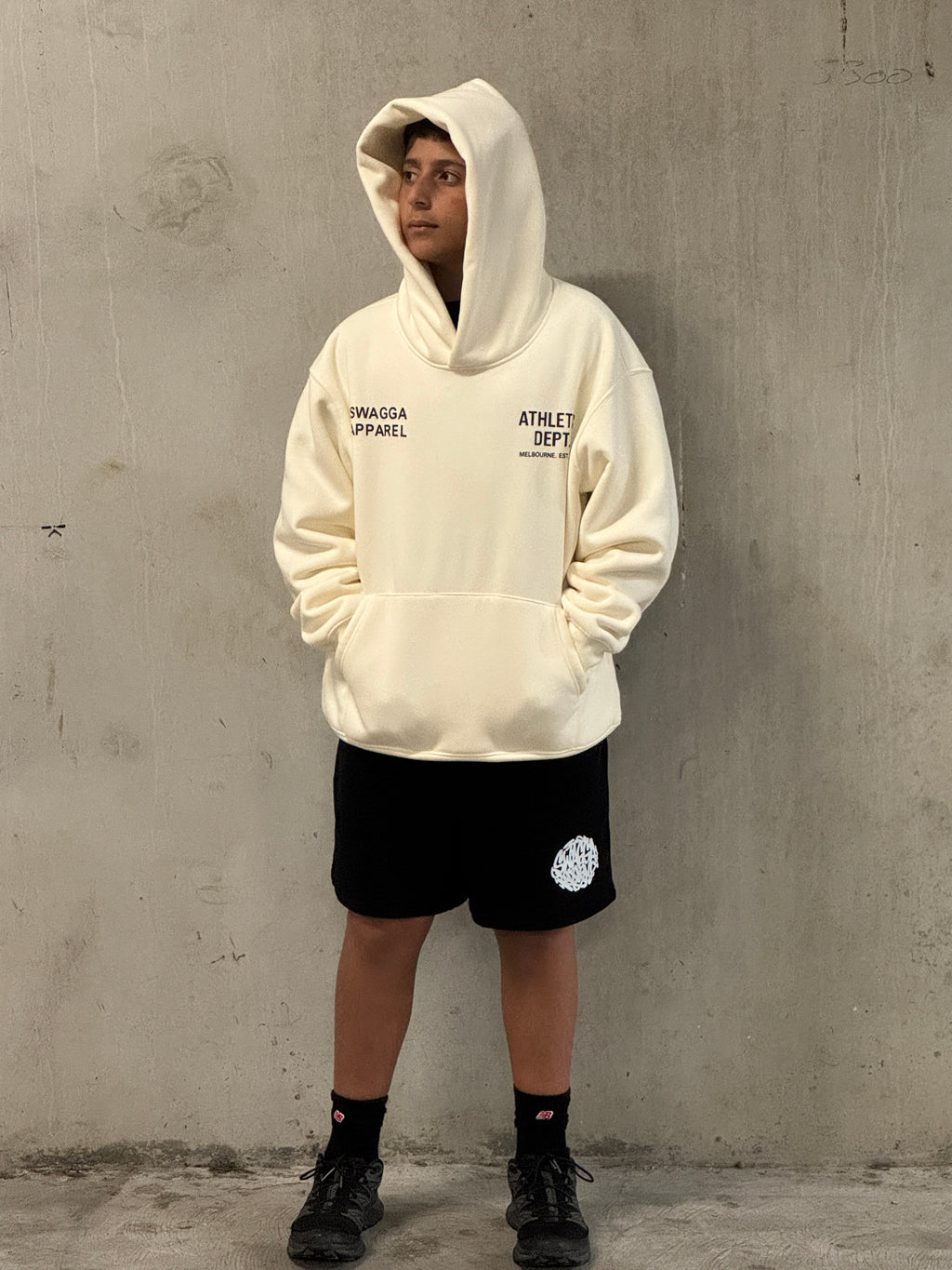 Black/Cream Hoodie