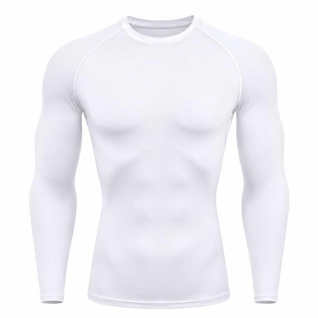 White SWAGGA compression long sleeve (pre order)