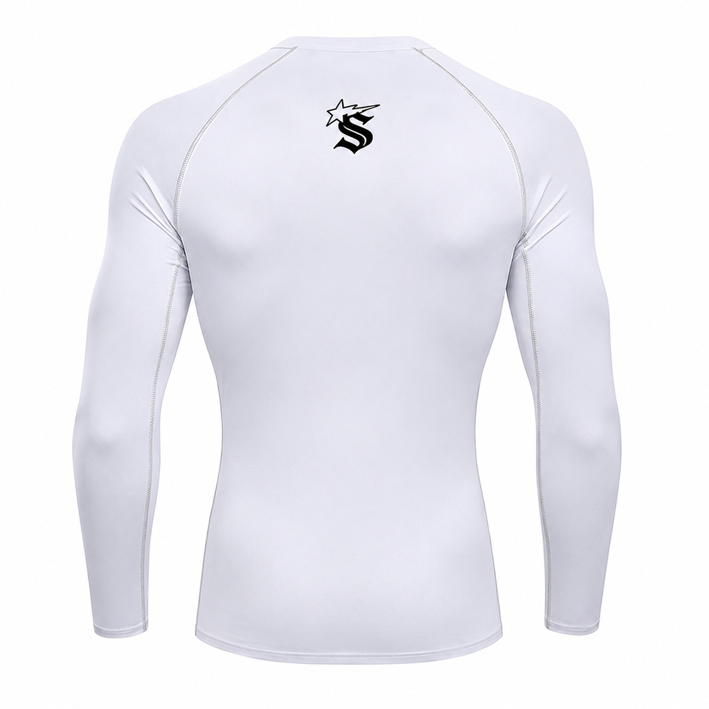 White SWAGGA compression long sleeve (pre order)