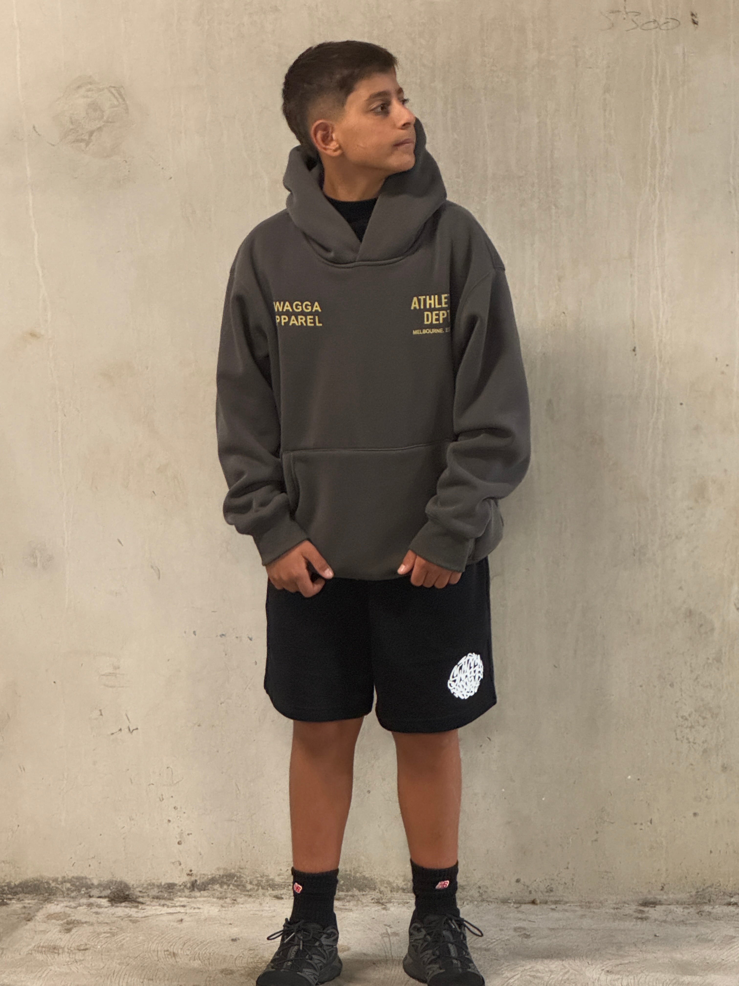Charcoal/Ivory Hoodie