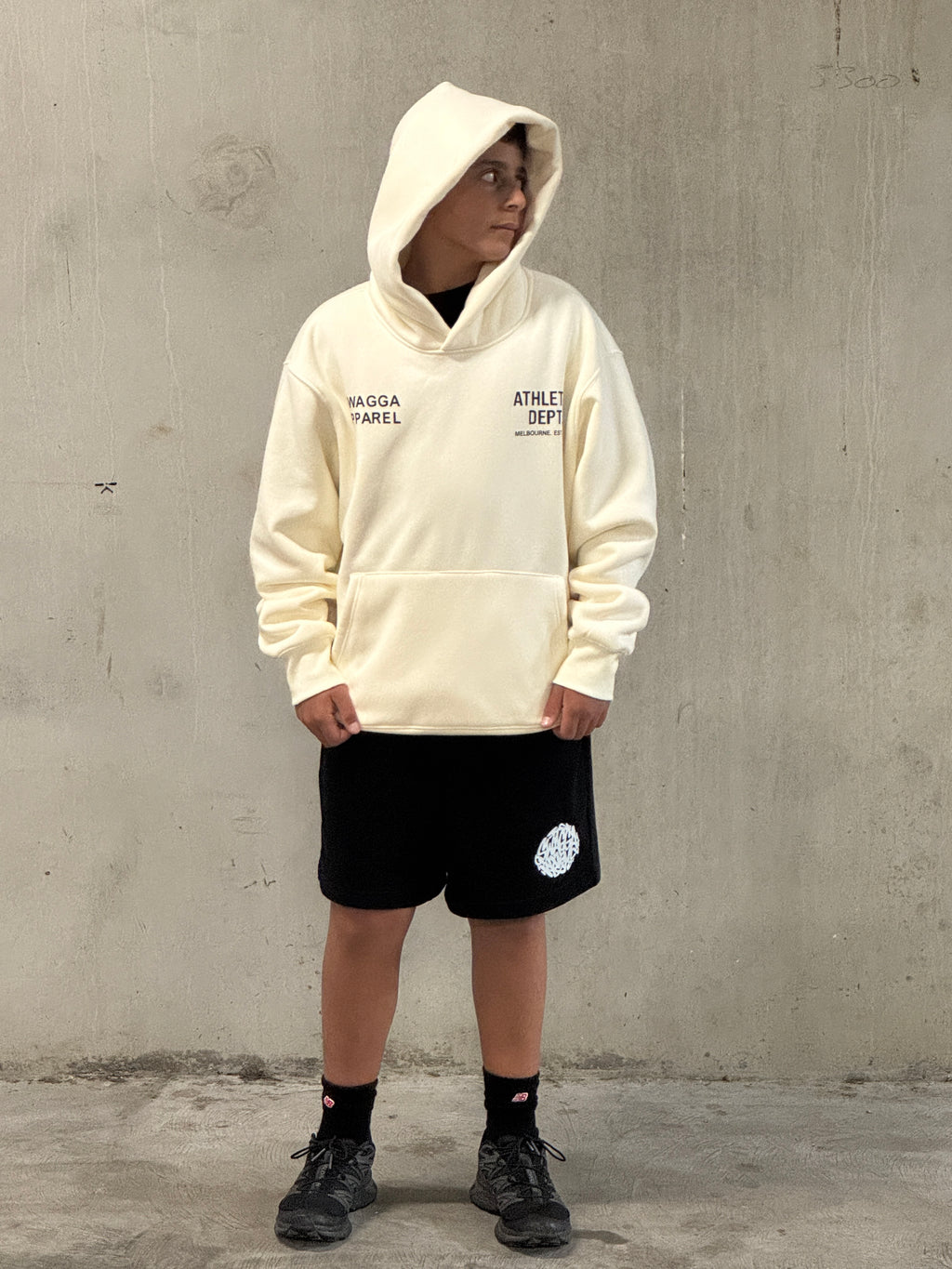 Black/Cream Hoodie