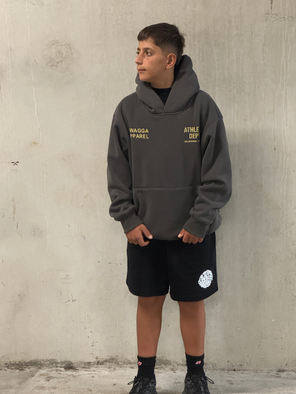 Charcoal/Ivory Hoodie