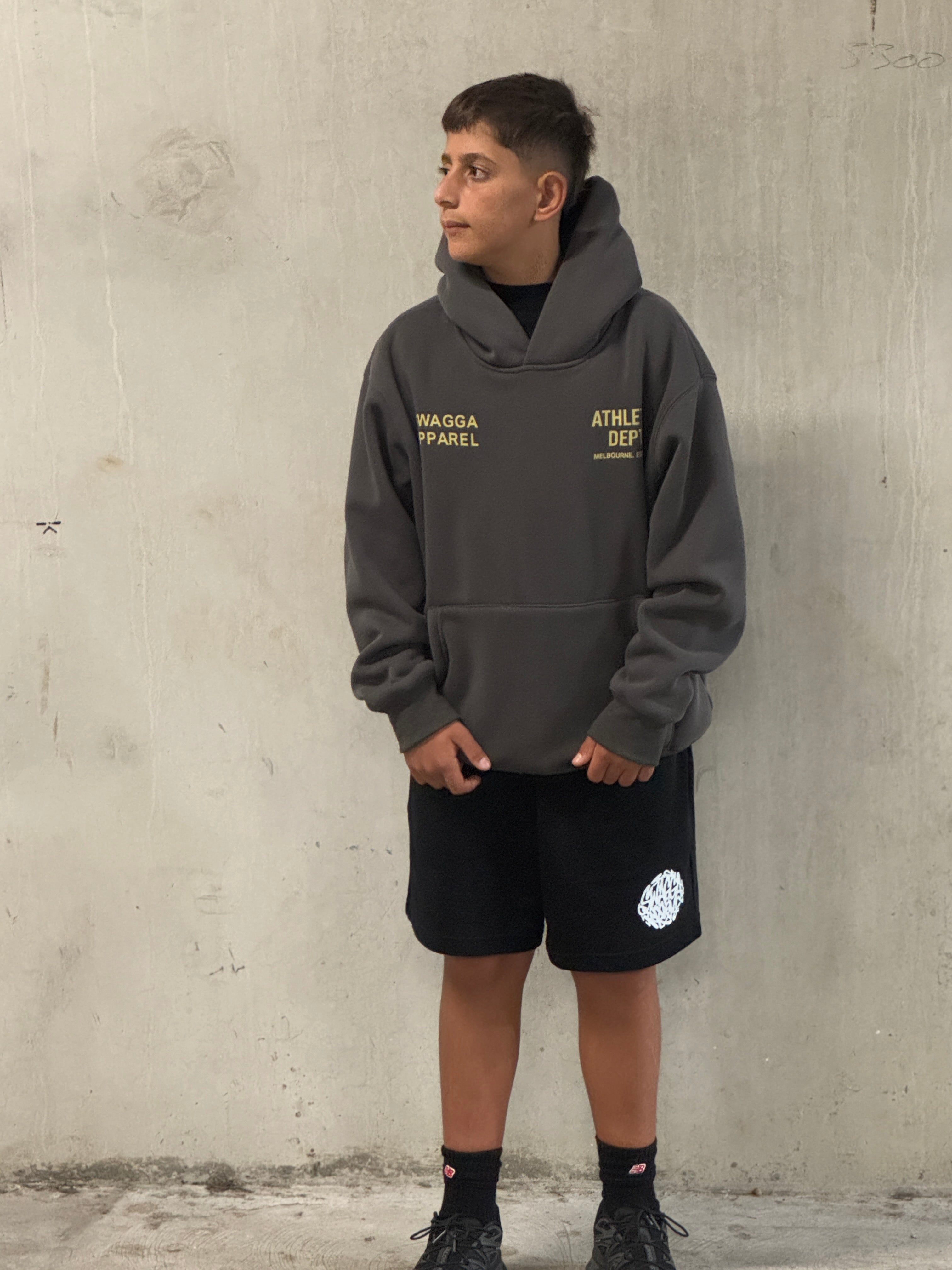 Charcoal/Ivory Hoodie